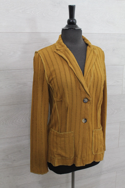 Cut Loose Frayed Stripe - Fitted Blazer FINAL SALE ITEM