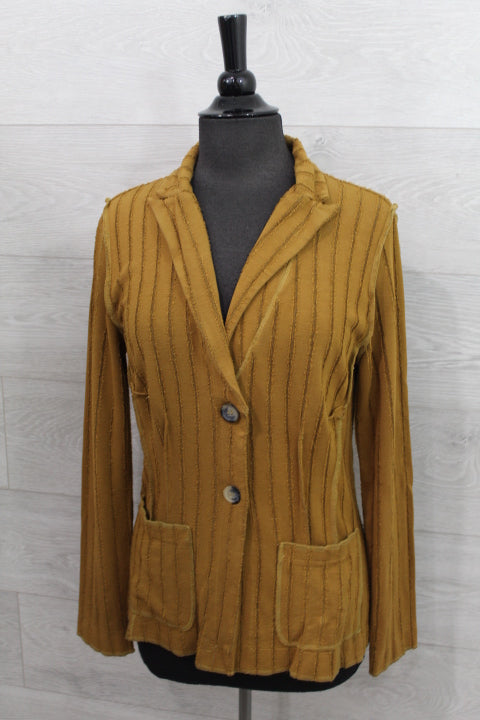 Cut Loose Frayed Stripe - Fitted Blazer FINAL SALE ITEM