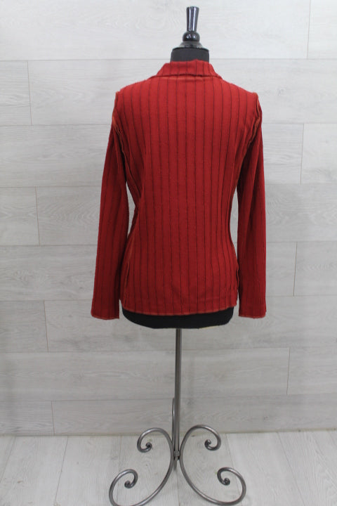 Cut Loose Frayed Stripe - Fitted Blazer FINAL SALE ITEM