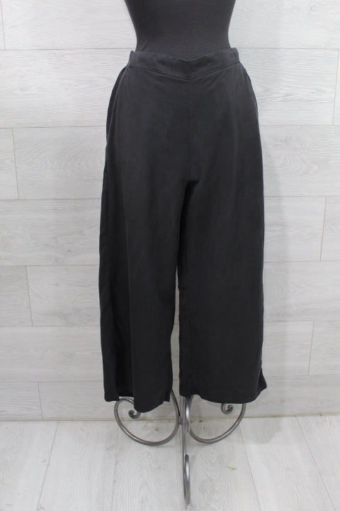 Cut Loose Solid Tencel - Crop Wide Leg Pant