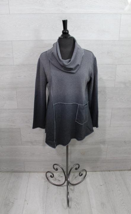 Focus Clothing - Fleece Terry Mock Neck Tunic FINAL SALE ITEM