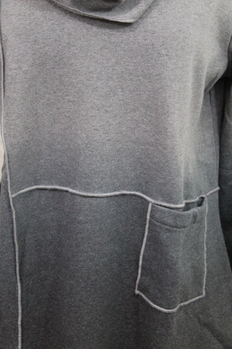 Focus Clothing - Fleece Terry Mock Neck Tunic FINAL SALE ITEM