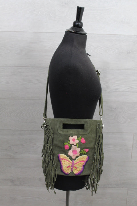 Raj L.A - Fringed Tropical Crossbody