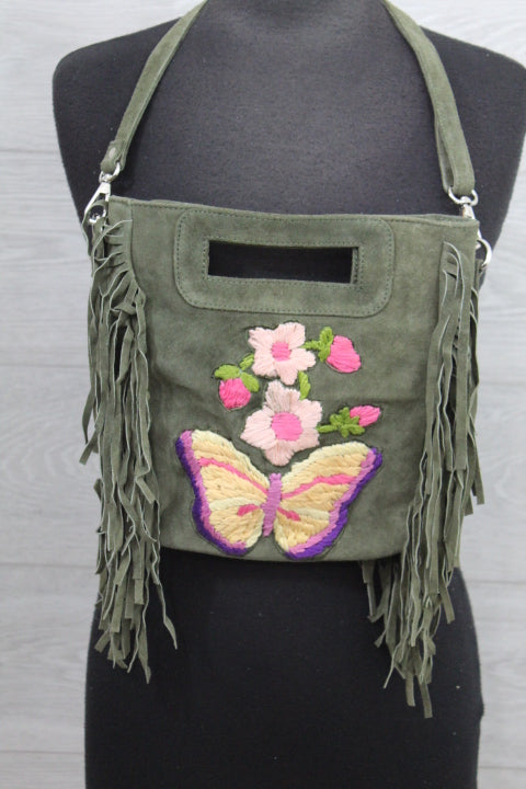 Raj L.A - Fringed Tropical Crossbody