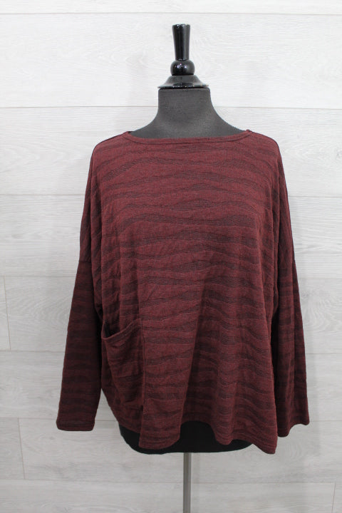 Cut Loose Texture Char Knit - One Size Pocket FINAL SALE ITEM