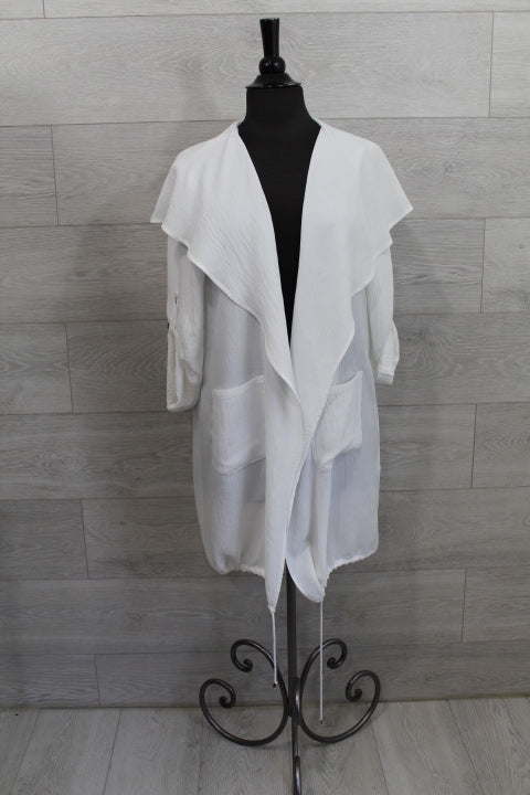 Joseph Ribkoff - Gauze Boxy Cover Up FINAL SALE ITEM