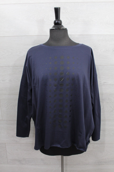 Planet Clothing - PIMA COTTON DOT DOT DOT LUXURY BOXY T FINAL SALE ITEM