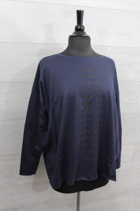 Planet Clothing - PIMA COTTON DOT DOT DOT LUXURY BOXY T FINAL SALE ITEM