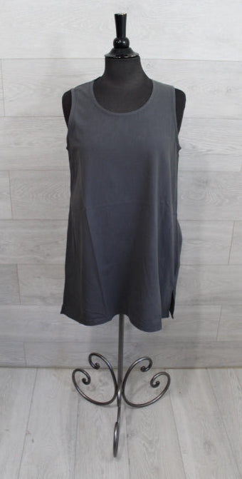 Focus Clothing - Woven Cotton Sleveless Top FINAL SALE ITEM