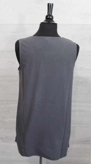 Focus Clothing - Woven Cotton Sleveless Top FINAL SALE ITEM