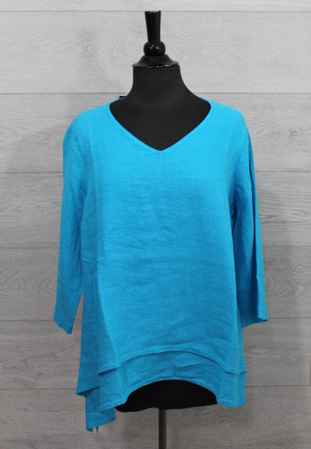 Focus Clothing - V neck Tunic Top FINAL SALE ITEM