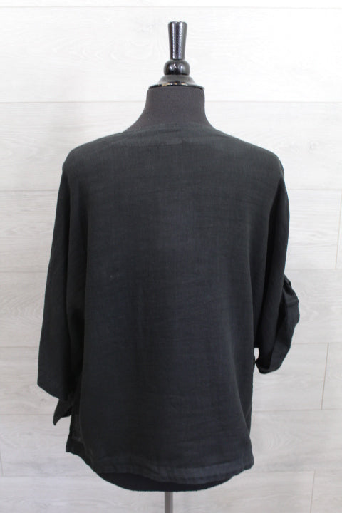 Focus Clothing - Solid Linen Jacket FINAL SALE ITEM