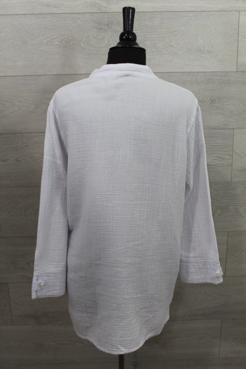 Focus Clothing - Split Neck Mandarin Pocket Tunic