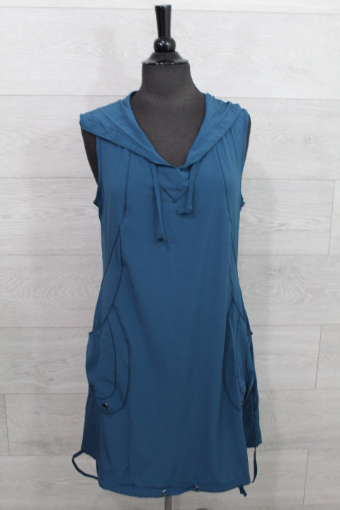 Wearables By XCVI - Sumi Active Whisper Stretch Hooded Cargo Mini Dress