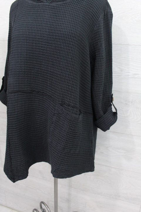 Focus Clothing - Asymetric Hem Tunic FINAL SALE ITEM