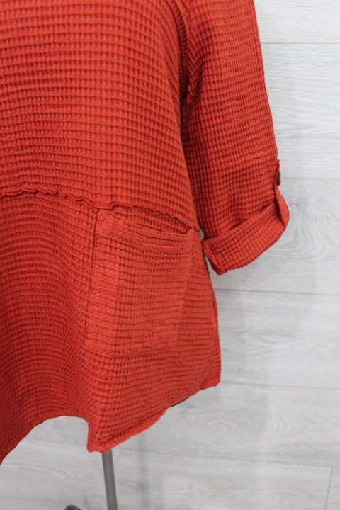 Focus Clothing - Asymetric Hem Tunic FINAL SALE ITEM