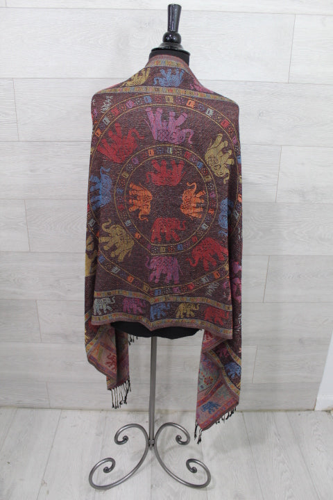 Blue Elephant Pashmina