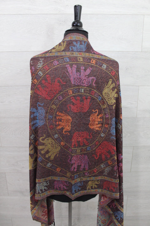 Blue Elephant Pashmina