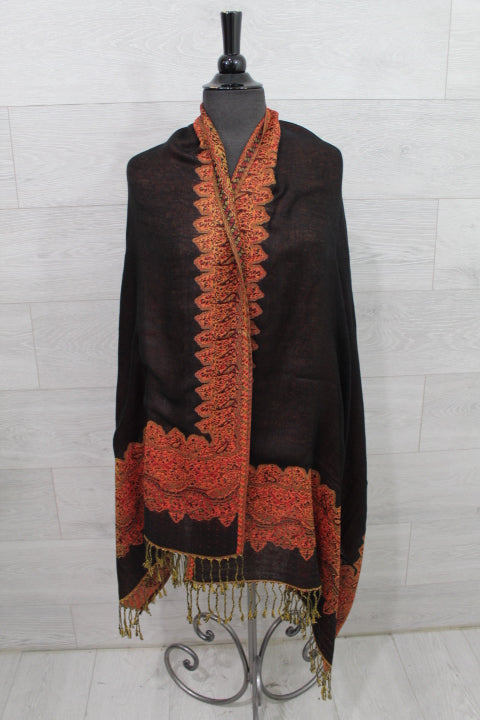 Orange Multi Pashmina