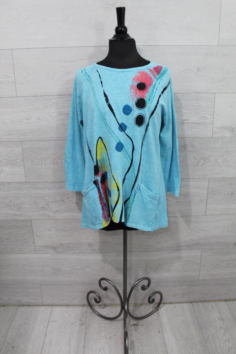Jess & Jane Tops - Patch Pocket Tunic FINAL SALE ITEM