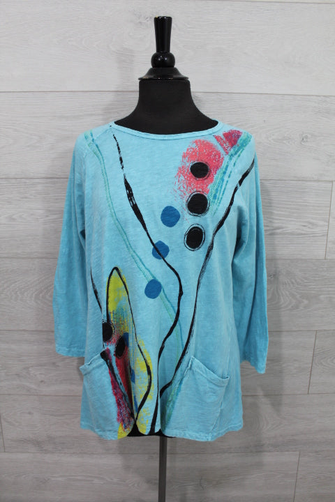 Jess & Jane Tops - Patch Pocket Tunic FINAL SALE ITEM