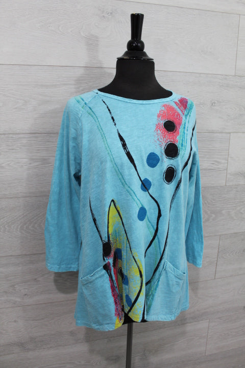 Jess & Jane Tops - Patch Pocket Tunic FINAL SALE ITEM