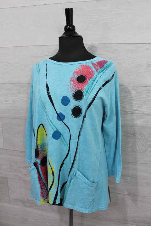 Jess & Jane Tops - Patch Pocket Tunic FINAL SALE ITEM
