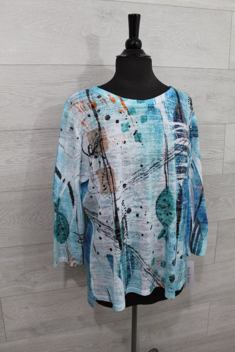 Jess & Jane Clothing - 3/4 Sleeve Top FINAL SALE ITEM