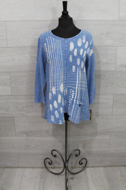 Jess & Jane Tops - Double Gauze Pocket Top FINAL SALE ITEM