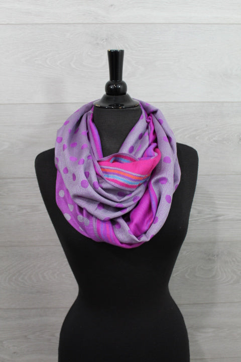 Pashmina Infinity Shawl - Purple