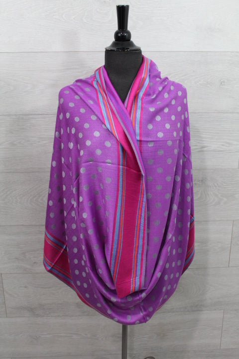Pashmina Infinity Shawl - Purple