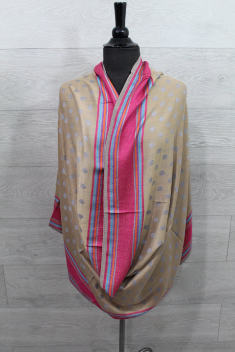 Pashmina Infinity Shawl - Gold