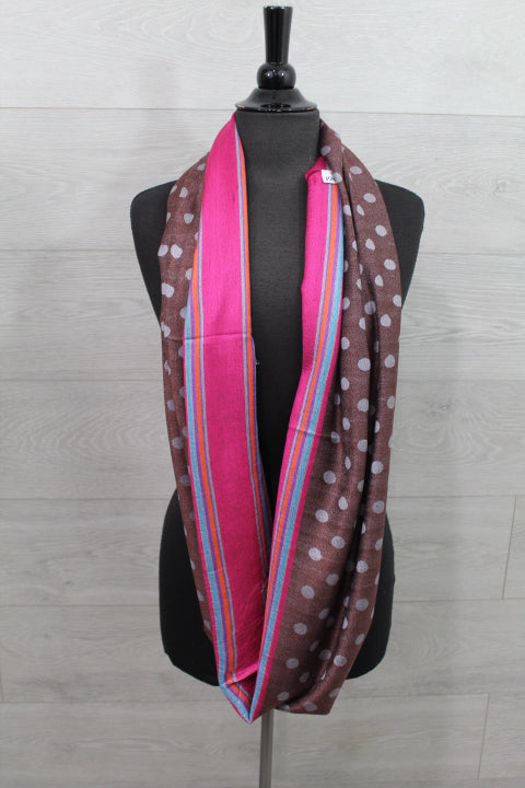 Pashmina Infinity Shawl - Brown