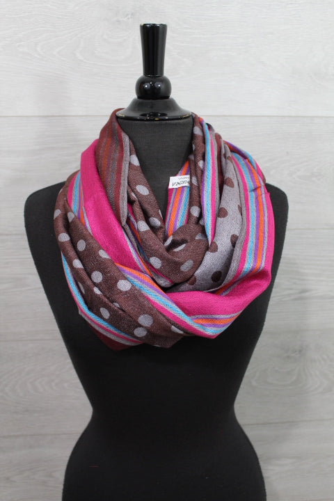 Pashmina Infinity Shawl - Brown