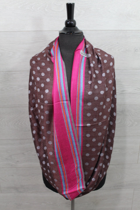 Pashmina Infinity Shawl - Brown