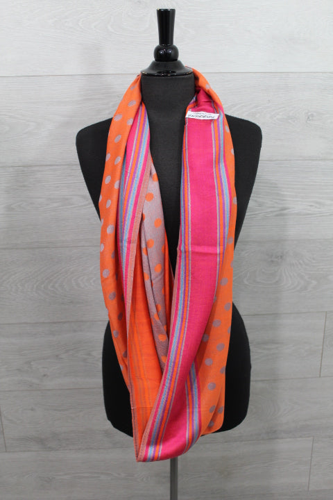 Pashmina Infinity Shawl - Orange