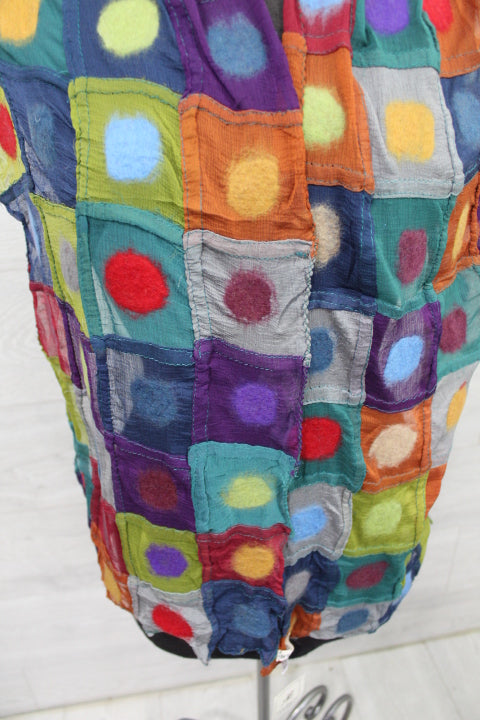 Multi Color Polkadot Wool Scarf