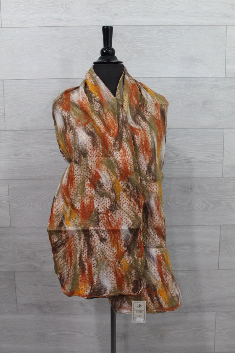 Orange Multi Wool Scarf
