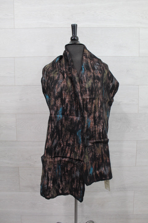 Black Multi Wool Scarf