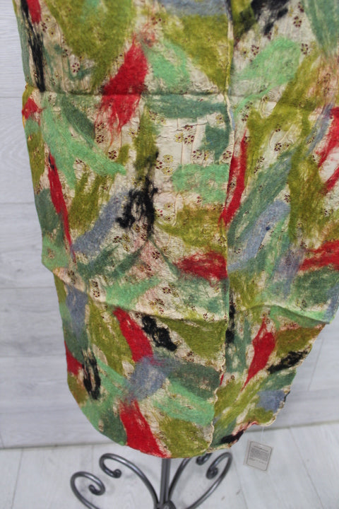 Green Multi Wool Scarf