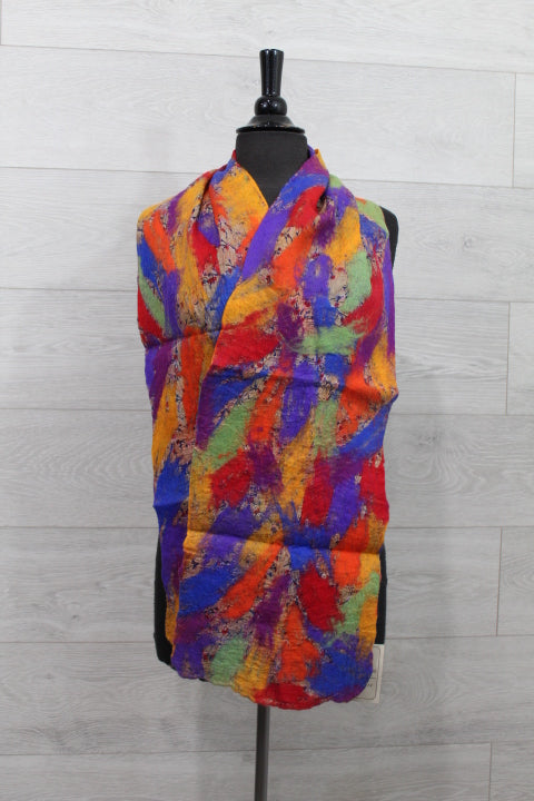 Dark Multi Wool Scarf