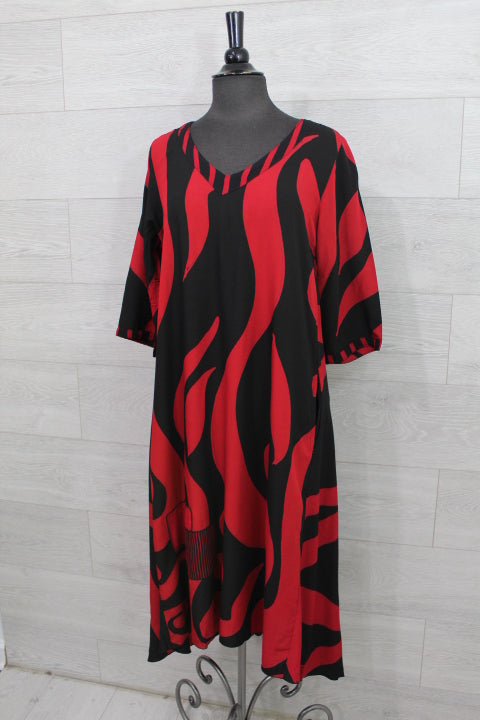 Lyng Designs - V Neck Long Dress