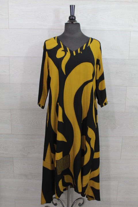 Lyng Designs - V Neck Long Dress