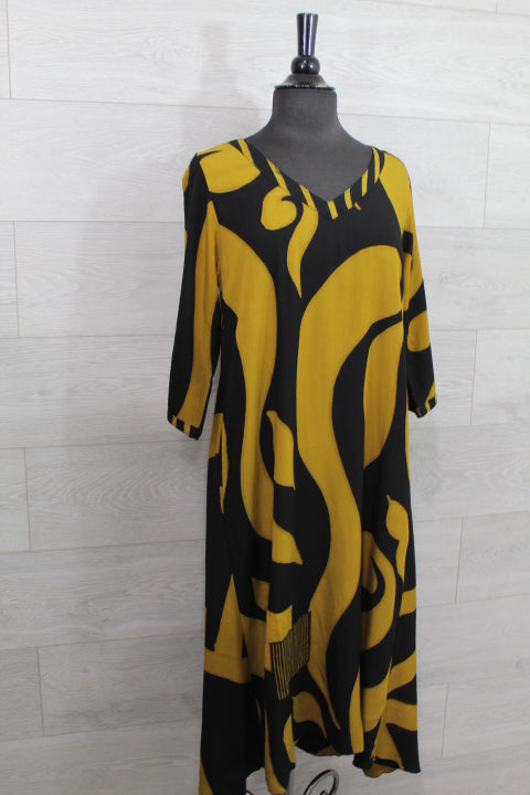 Lyng Designs - V Neck Long Dress