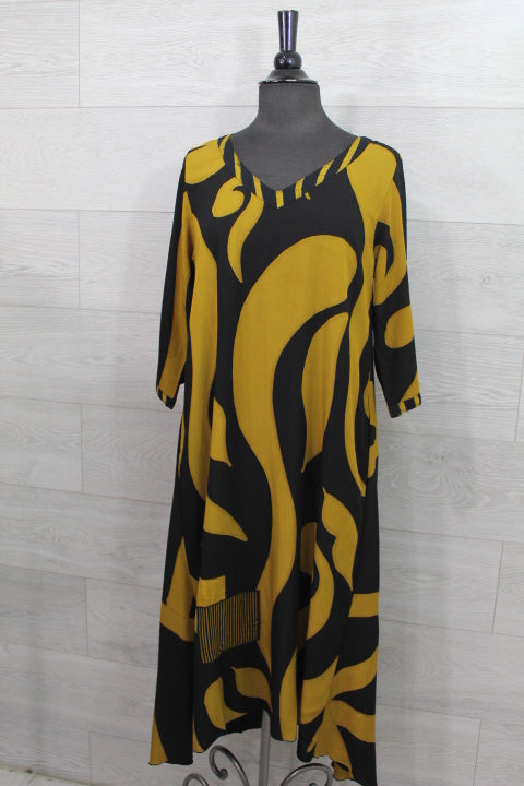 Lyng Designs - V Neck Long Dress