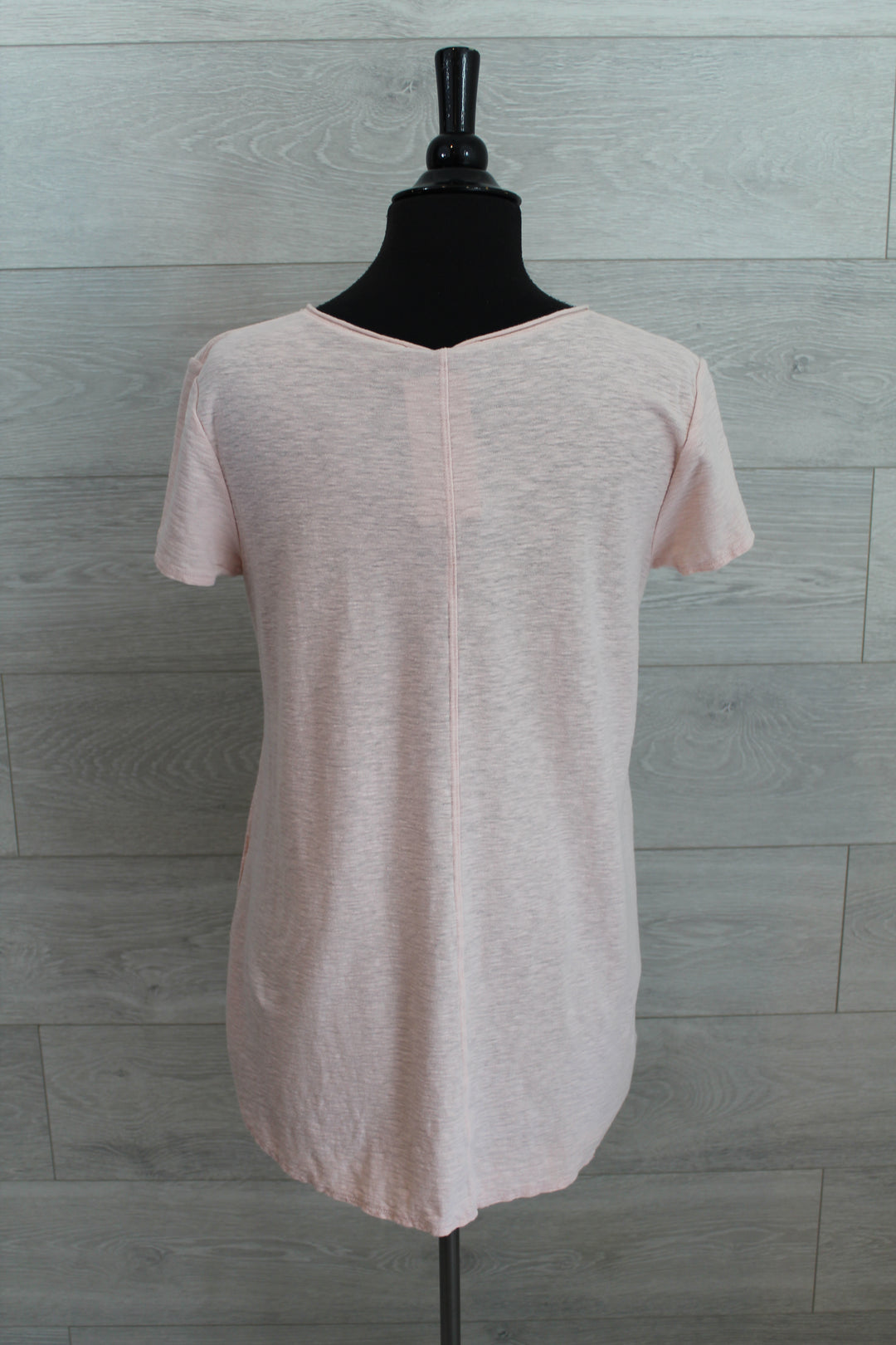 Cut Loose Light Weight Linen Cotton Jersey -  S/S V-Neck Top FINAL SALE PRICE
