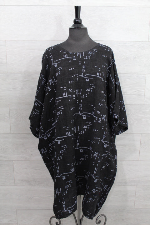 Made In Italy - Bricks Print Dress - FINAL SALE ITEM