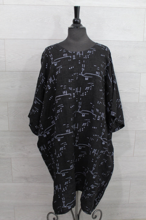 Made In Italy - Bricks Print Dress - FINAL SALE ITEM