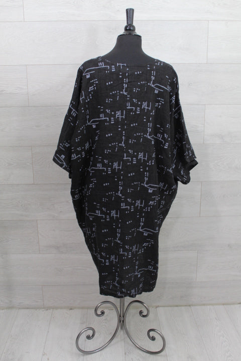 Made In Italy - Bricks Print Dress - FINAL SALE ITEM