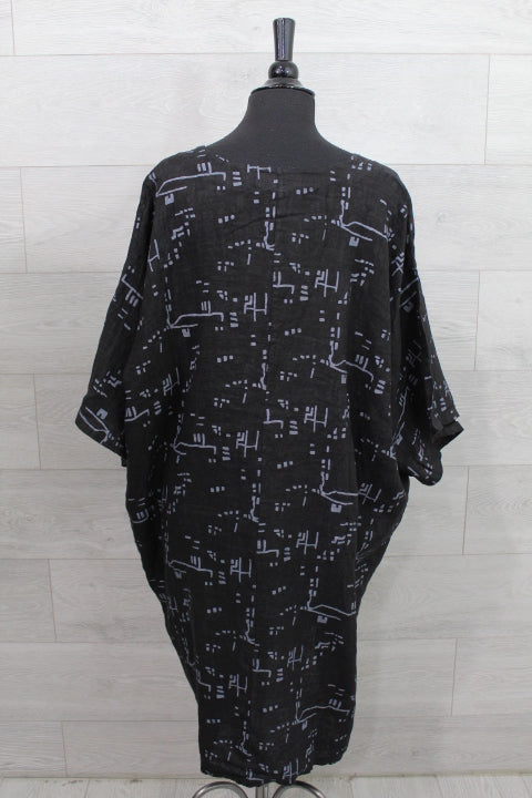 Made In Italy - Bricks Print Dress - FINAL SALE ITEM